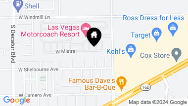 Map of 8175 Arville Street 180, Las Vegas NV, 89139