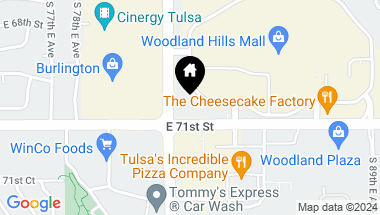 Map of 7035 S Memorial Drive, Tulsa OK, 74133