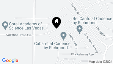 Map of 77 Cadence Crest Avenue, Henderson NV, 89011