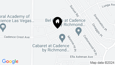 Map of 85 Cadence Crest Avenue, Henderson NV, 89011