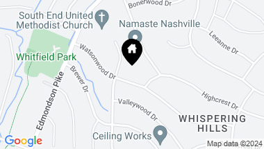 Map of 606 Watsonwood Dr, Nashville TN, 37211