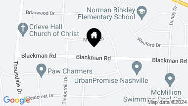 Map of 386 Blackman Rd, Nashville TN, 37211