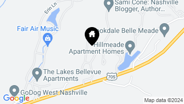 Map of 6820 Highway 70, S Unit: 209, Nashville TN, 37221