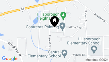Map of 615 Freeland Drive, Hillsborough NC, 27278