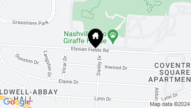 Map of 537 Elysian Fields Rd, Nashville TN, 37211