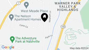 Map of 68 Vaughns Gap Rd, Nashville TN, 37205