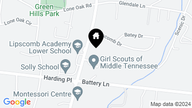 Map of 4516 Granny White Pike Unit: A, Nashville TN, 37204