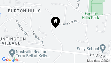 Map of 4516 Shys Hill Rd, Nashville TN, 37215