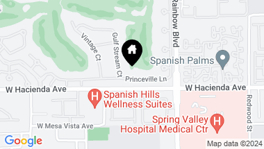 Map of 35 Princeville Lane, Las Vegas NV, 89113