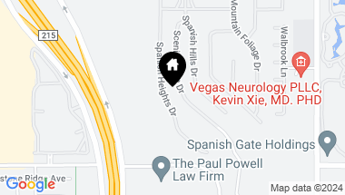 Map of 5148 Spanish Heights Drive, Las Vegas NV, 89148