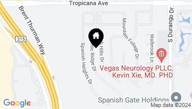 Map of 5086 Scenic Ridge Drive, Las Vegas NV, 89148