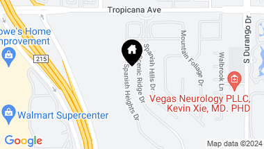 Map of 5068 Spanish Heights Drive, Las Vegas NV, 89148