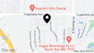 Map of 8805 Spanish Mountain Drive, Las Vegas NV, 89148