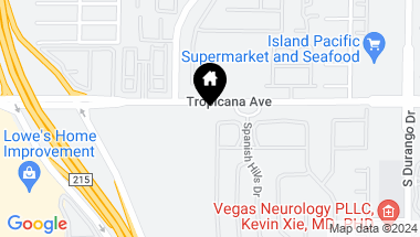 Map of 4927 Spanish Heights Drive, Las Vegas NV, 89148
