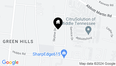 Map of 4104 Skyline Dr, Nashville TN, 37215
