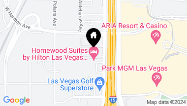 Map of 4575 Dean Martin Drive 1503, Las Vegas NV, 89103