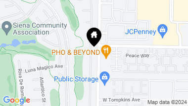 Map of 4534 Regalo Bello Street, Las Vegas NV, 89135
