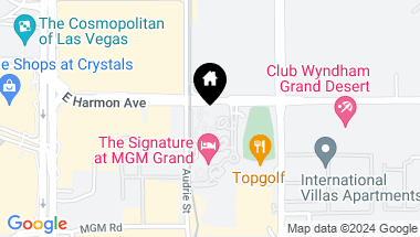 Map of 125 East HARMON Avenue 1711, Las Vegas NV, 89109