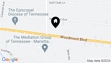 Map of 3510 Woodmont Blvd, Nashville TN, 37215