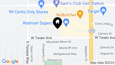 Map of Twain, Las Vegas NV, 89147