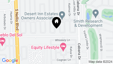 Map of 3672 Haleakala Drive, Las Vegas NV, 89122