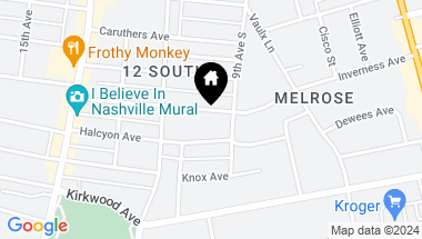 Map of 909 Montrose Ave, Nashville TN, 37204