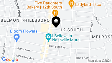 Map of 1105 Gilmore Ave, Nashville TN, 37204