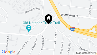 Map of 2903 Woodlawn Dr, Nashville TN, 37215
