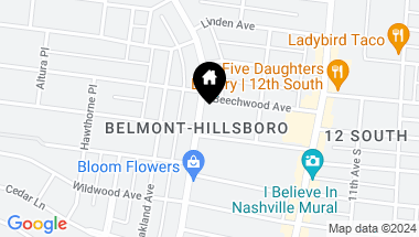Map of 2510 Belmont Blvd, Nashville TN, 37212