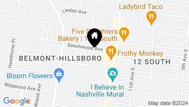 Map of 1403 Beechwood Ave, Nashville TN, 37212