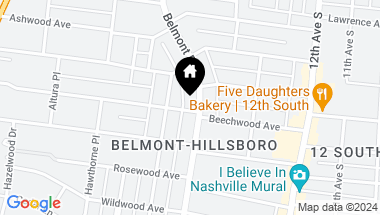 Map of 2409 BELMONT BLVD, Nashville TN, 37212