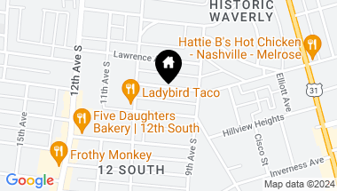 Map of 915 Bradford Ave, Nashville TN, 37204