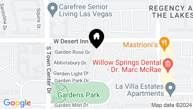 Map of 3334 Garden Shower Place, Las Vegas NV, 89135