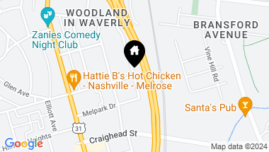 Map of 2236 Lindell Ave, Nashville TN, 37204