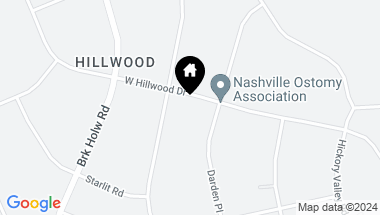 Map of 529 W Hillwood Drive, Nashville TN, 37205