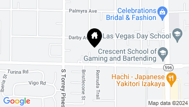 Map of Mann, Las Vegas NV, 89146