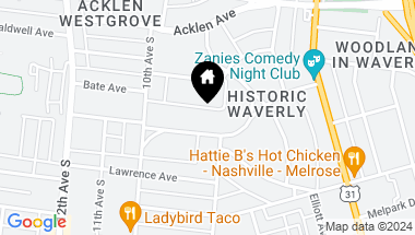 Map of 922 S Douglas Ave, Nashville TN, 37204