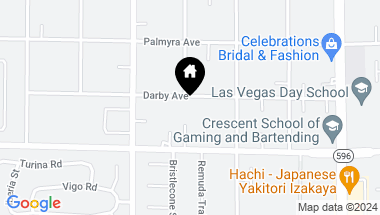 Map of 6385 DARBY Avenue, Las Vegas NV, 89146