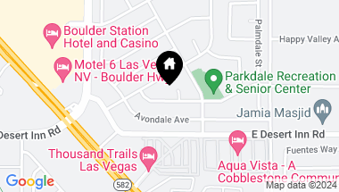 Map of 4374 Springdale Avenue, Las Vegas NV, 89121