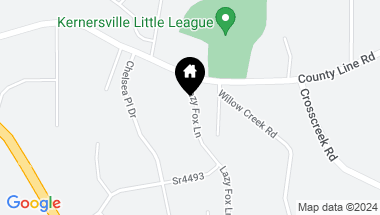 Map of 1626 Lazy Fox Lane # 9, Kernersville NC, 27284