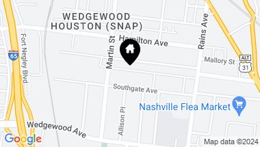 Map of 542 Southgate Ave Unit: 207, Nashville TN, 37203
