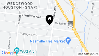 Map of 505 Moore Ave Unit: A, Nashville TN, 37203
