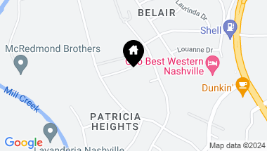 Map of 115 Five Oaks Dr, Nashville TN, 37217