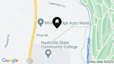 Map of 5533 Knob Rd, Nashville TN, 37209