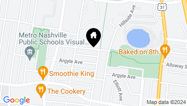 Map of 1003B Summitt Avenue, Nashville TN, 37203