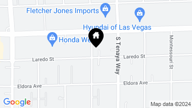 Map of 7392 Laredo Street, Las Vegas NV, 89117