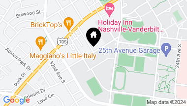 Map of 3000 Vanderbilt Pl Unit: 226, Nashville TN, 37212
