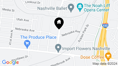 Map of 126 37th Ave, N, Nashville TN, 37209