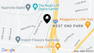 Map of 3502A Wrenwood Ave, Nashville TN, 37205