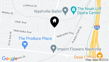 Map of 128 37th Ave, N, Nashville TN, 37209